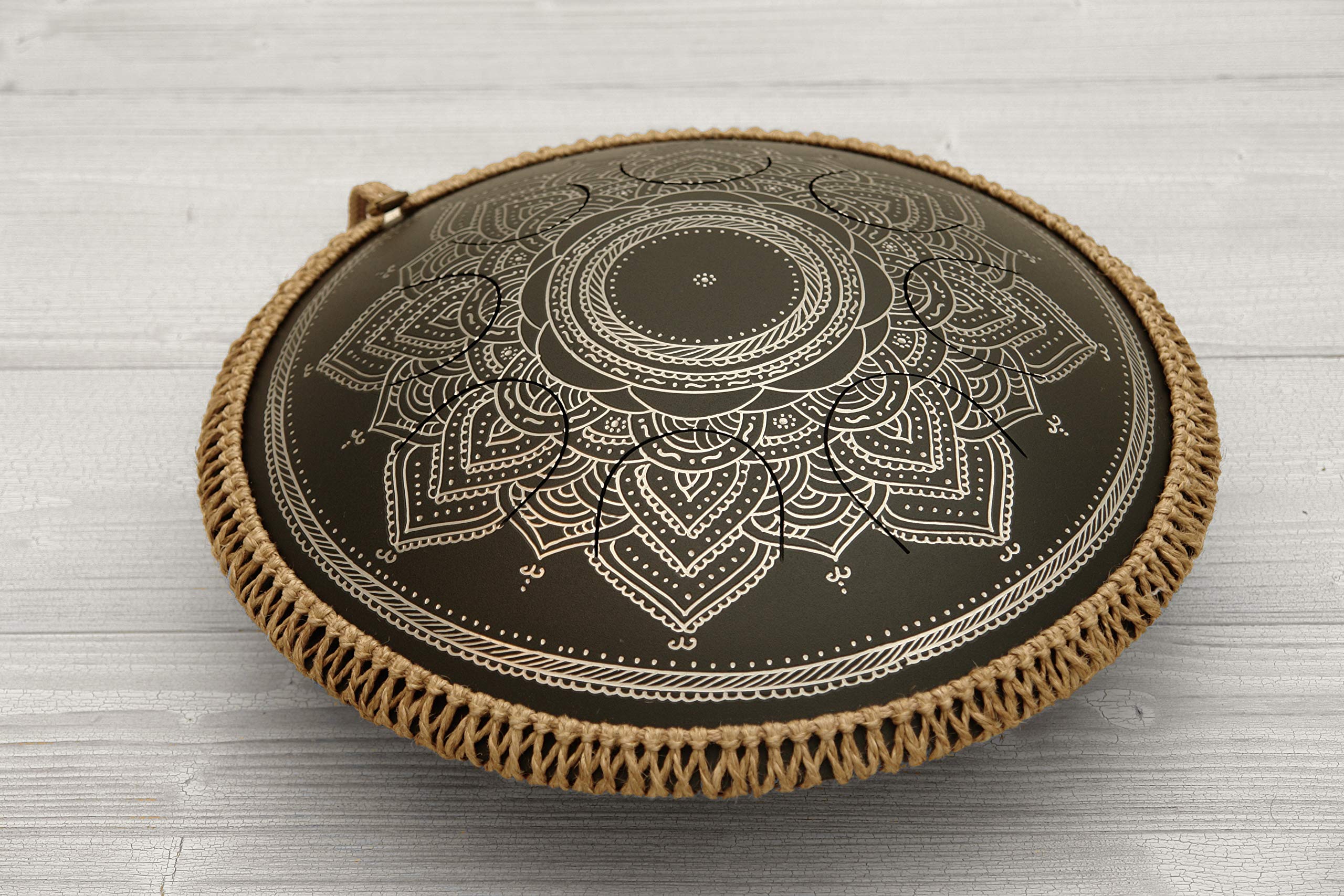 Amazon.com: GUDA DRUM Freezbee Black with Ice Flower design, FREE